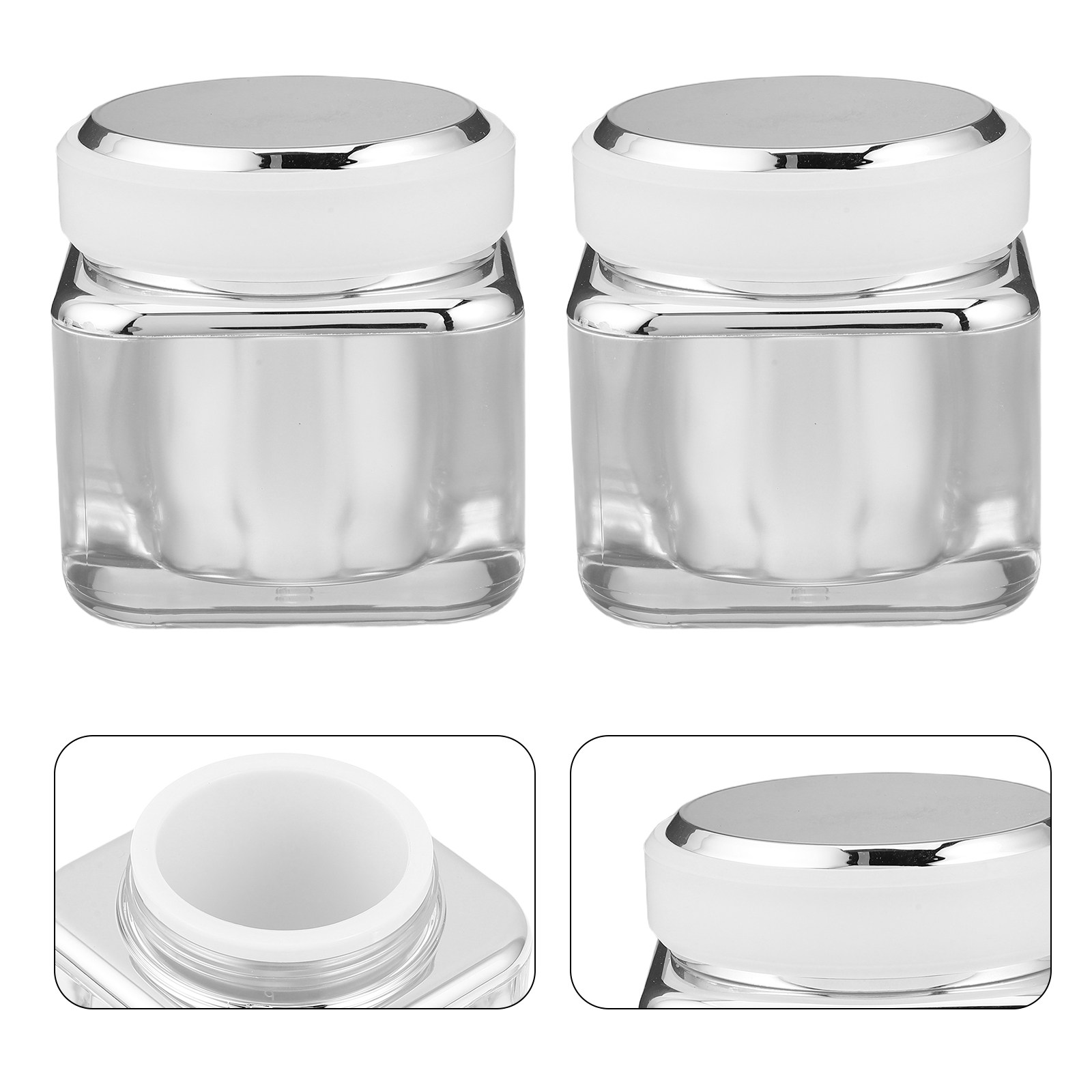 Luxury Skincare Toner - Minimalist Round Glass Skincare Bottle with