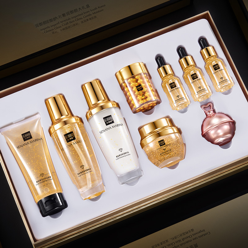 Women 24K Gold Skin Care Set 9 - Luxury Skincare Toner 리뷰 및 가격