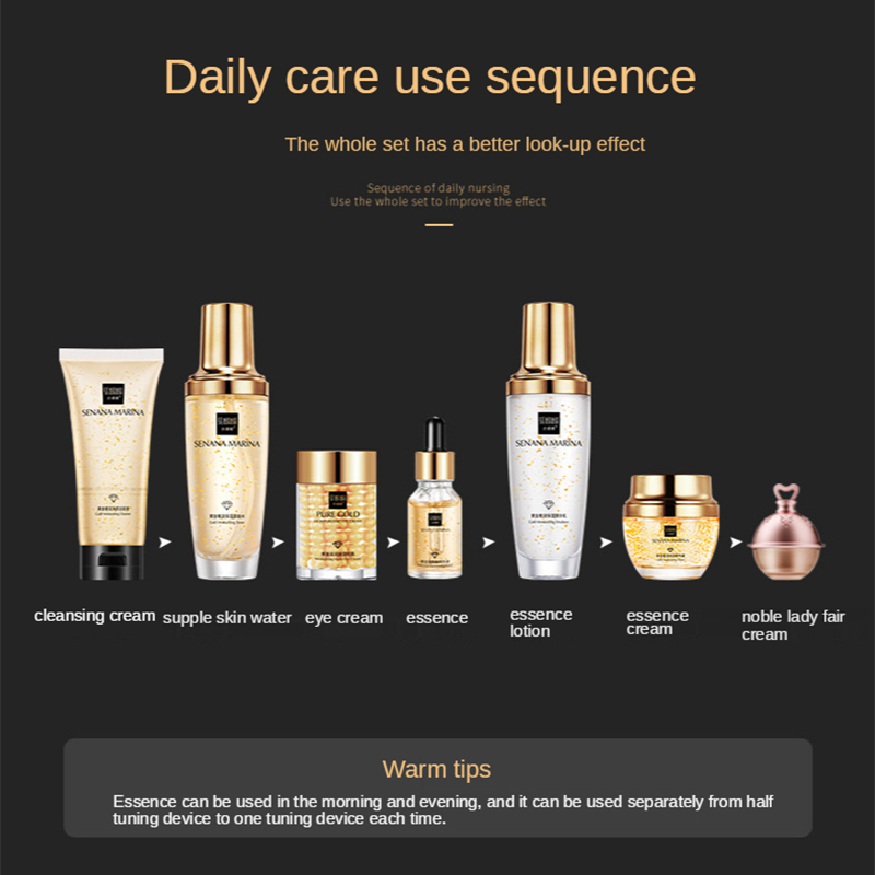 Women 24K Gold Skin Care Set 9 - Luxury Skincare Toner 리뷰 및 가격