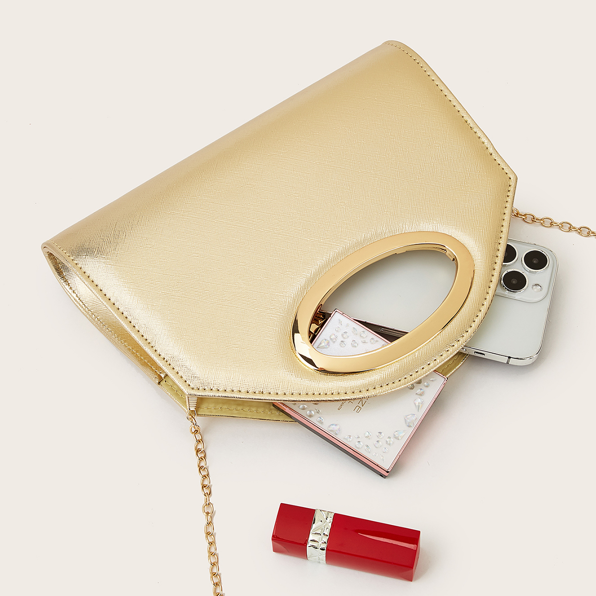 Women's Evening Bag, Gold Colo - Luxury Skincare Products 리뷰 및 가격
