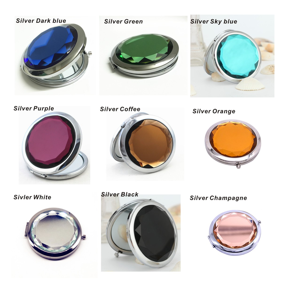 1Pc Luxury Crystal Makeup Mirr - Luxury Skincare Products 리뷰 및 가격
